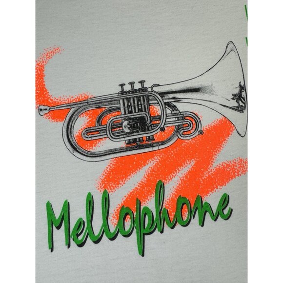 Vintage 1992 Music Stuff Mellophone Just Play It Single Stitch Shirt Oneita 2XL - Picture 5 of 16